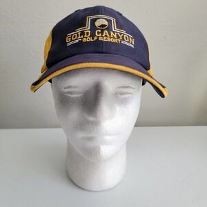 Gold Canyon Golf Resort Ball Cap Hat Adjustable Baseball Adult Blue‎ Yellow